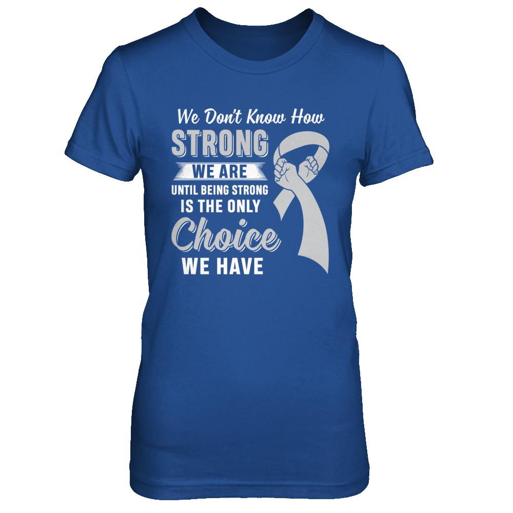 Being Strong Choice Parkinson's Disease Brain Cancer-T-Shirt & Hoodie-Women's T-Shirt-Royal