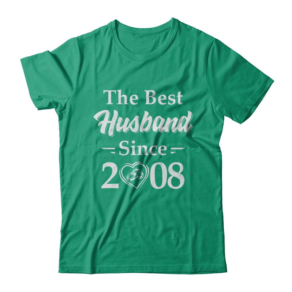 13th Married Together Anniversary Since 2008 Wife Husband-T-Shirt & Hoodie-Classic T-Shirt-Kelly Green