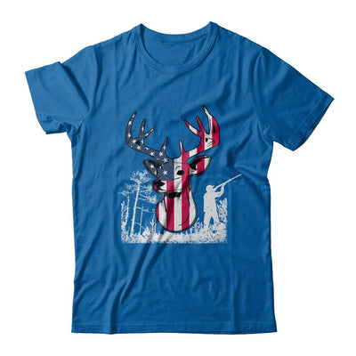 American Flag Hunting Dear Vintage 4Th July Gifts-T-Shirt & Hoodie-Classic T-Shirt-Royal