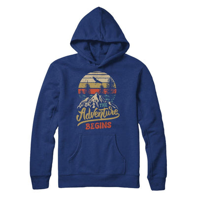 The Adventure Begins Climb The Mountain Vintage-T-Shirt & Hoodie-