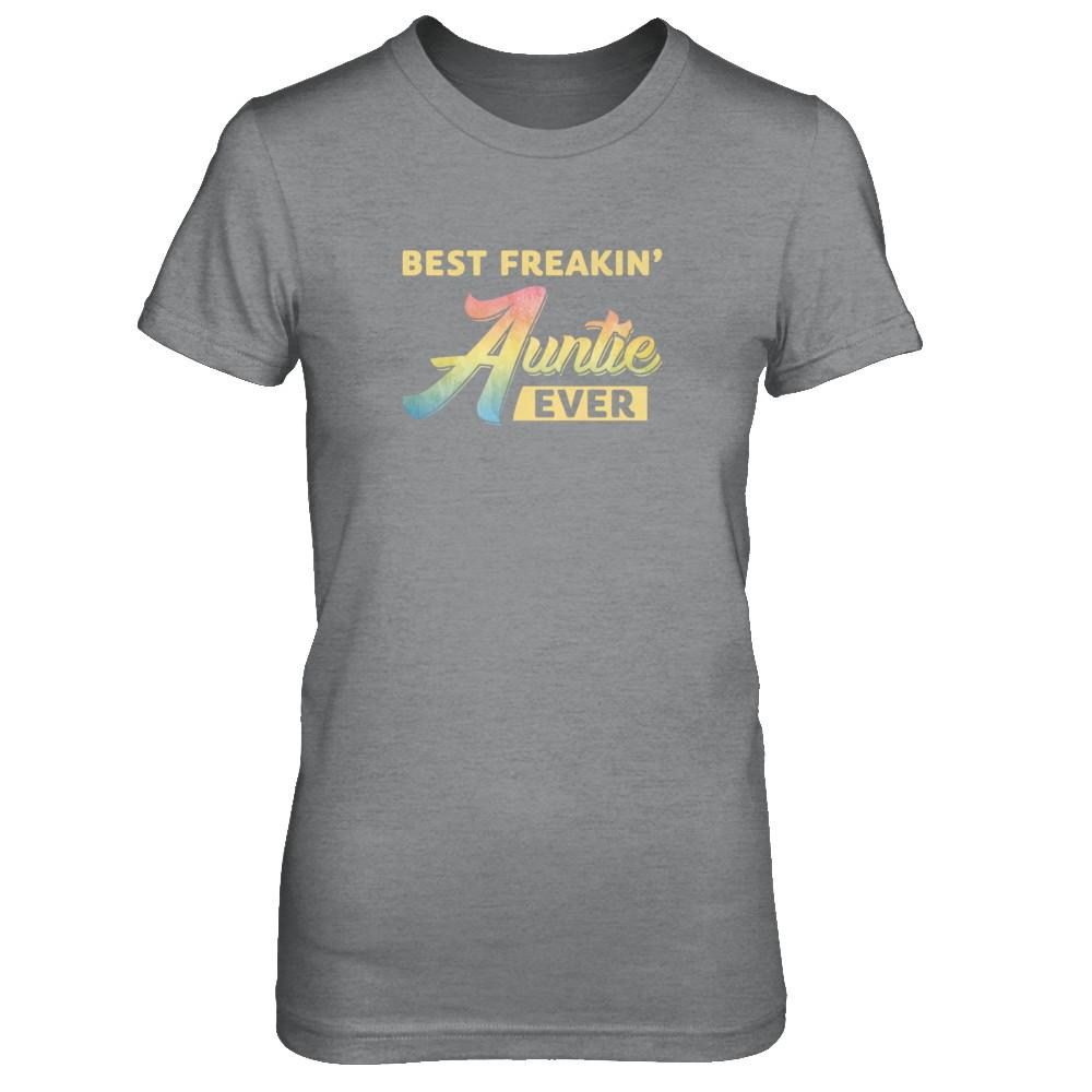 Best Freakin' Auntie Ever-T-Shirt & Tank Top-Women's T-Shirt-Sport Grey