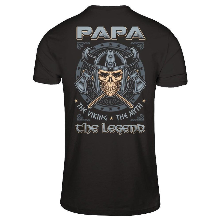 Papa The Viking The Myth The Legend-T-Shirt & Hoodie-Classic T-Shirt-Black