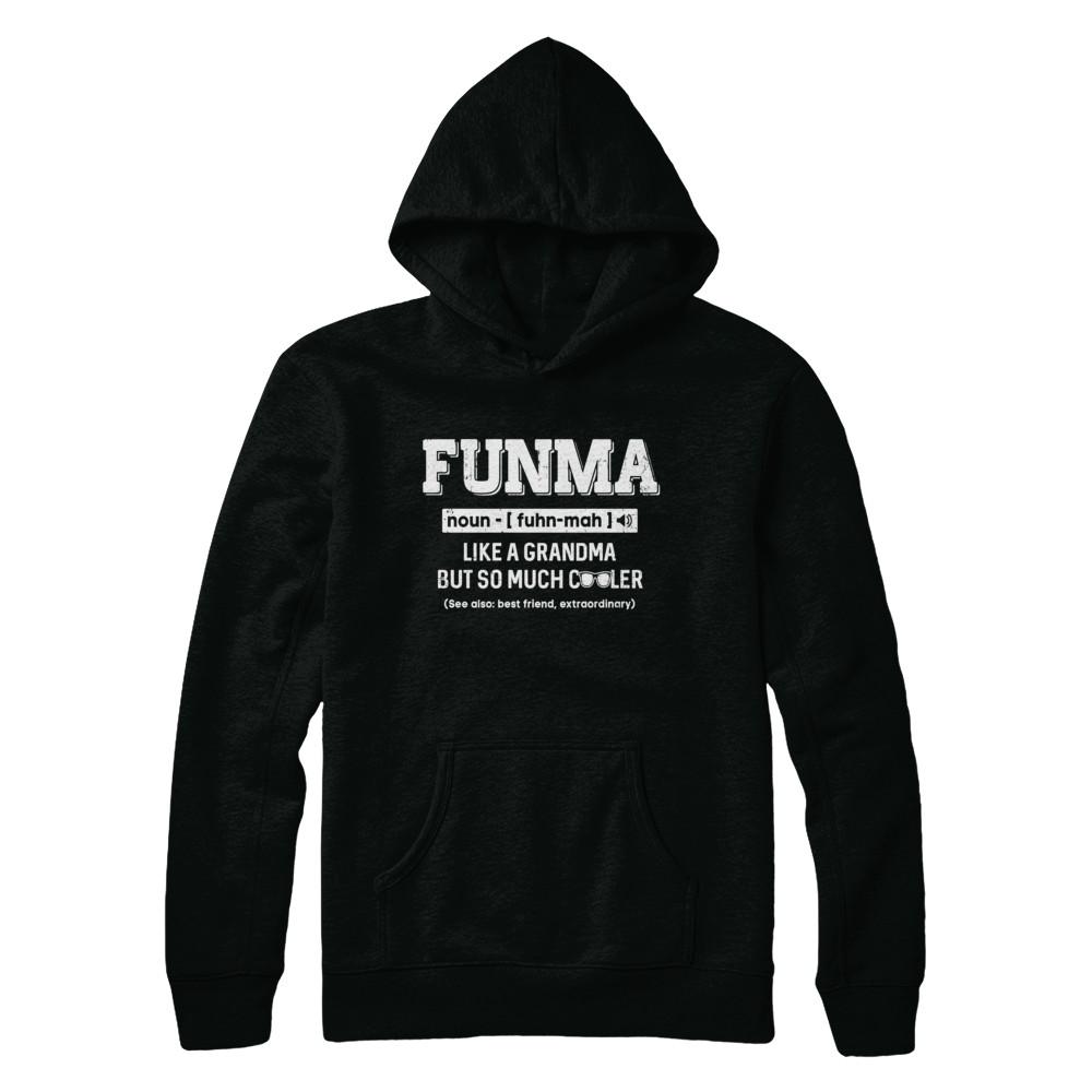 Funma Like A Grandma Only Cooler Mothers Day Gift-T-Shirt & Hoodie-Pullover Hoodie-Black