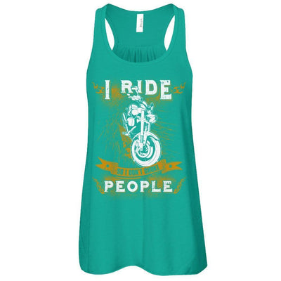 I Ride So I Don't Choke People-T-Shirt & Tank Top-Women's Flowy Racerback Tank-Kelly
