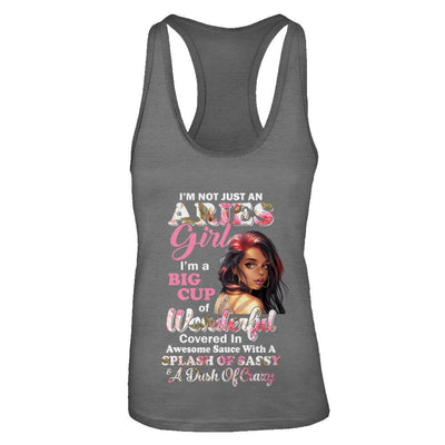 I'm Not Just An Aries Girl March April Birthday Gifts-T-Shirt & Tank Top-Women's Ideal Racerback Tank-Dark Grey