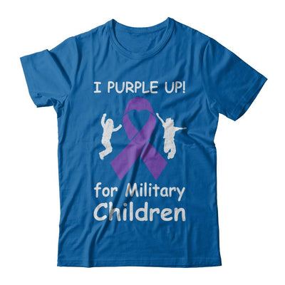 I Purple Up For Month Of The Military Child-T-Shirt & Hoodie-Classic T-Shirt-Royal