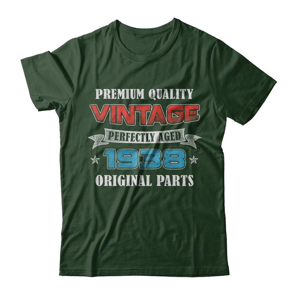 Vintage Premium Prefectly Aged 1938 83th Birthday Gift-T-Shirt & Hoodie-Classic T-Shirt-Forest Green