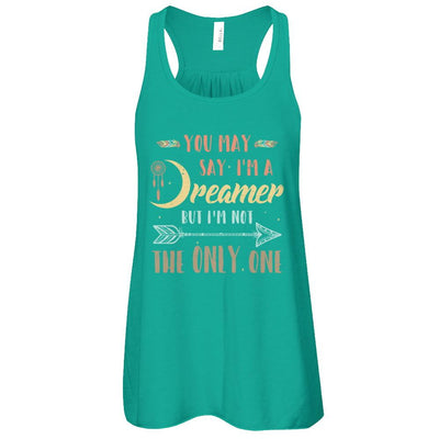 You May Say I'm A Dreamer But I'm Not The Only One-T-Shirt & Tank Top-Women's Flowy Racerback Tank-Kelly