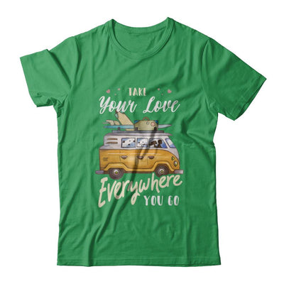 Take Your Love Everywhere You Go Couple-T-Shirt & Hoodie-Premium T-Shirt-Kelly Green