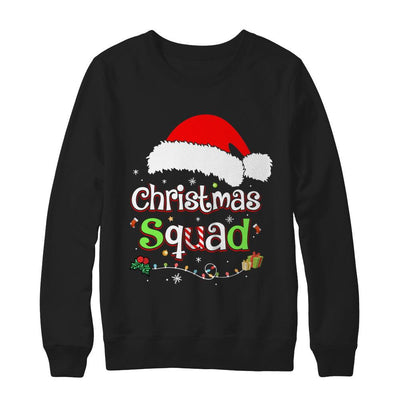 Santa Family Matching Pajamas Christmas Squad-T-Shirt & Sweatshirt-Crewneck Sweatshirt-Black