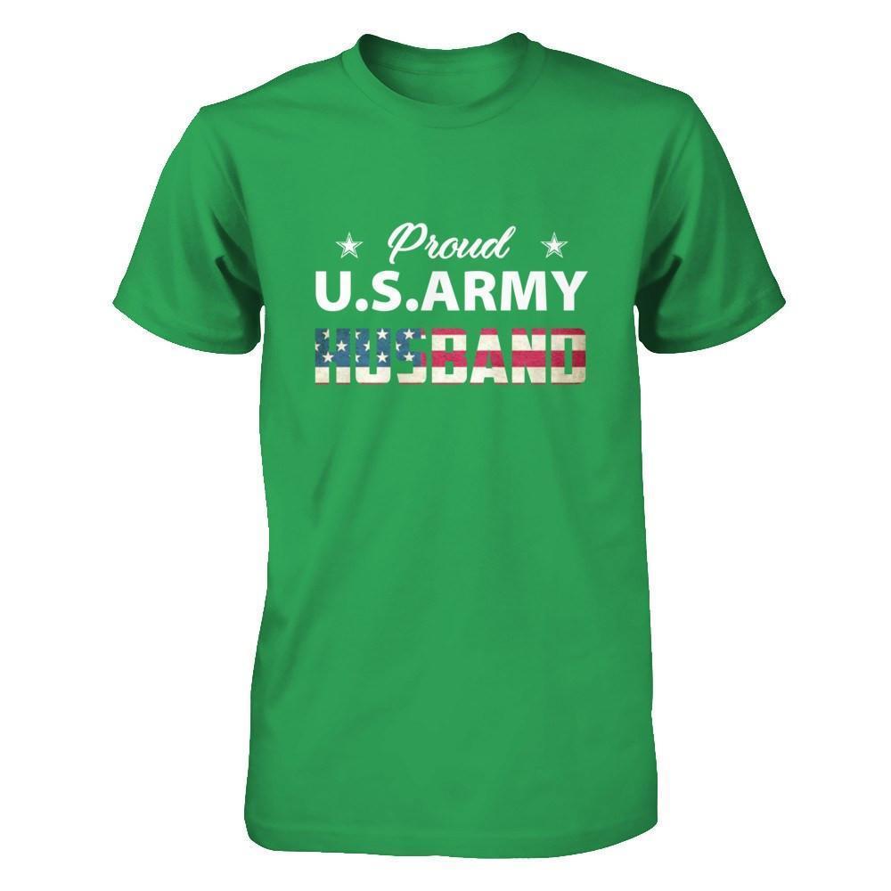 Proud Us Army Husband-T-Shirt & Hoodie-Premium T-Shirt-Kelly Green