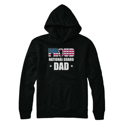 Proud National Guard Dad Veteran Fathers Day-T-Shirt & Hoodie-Pullover Hoodie-Black