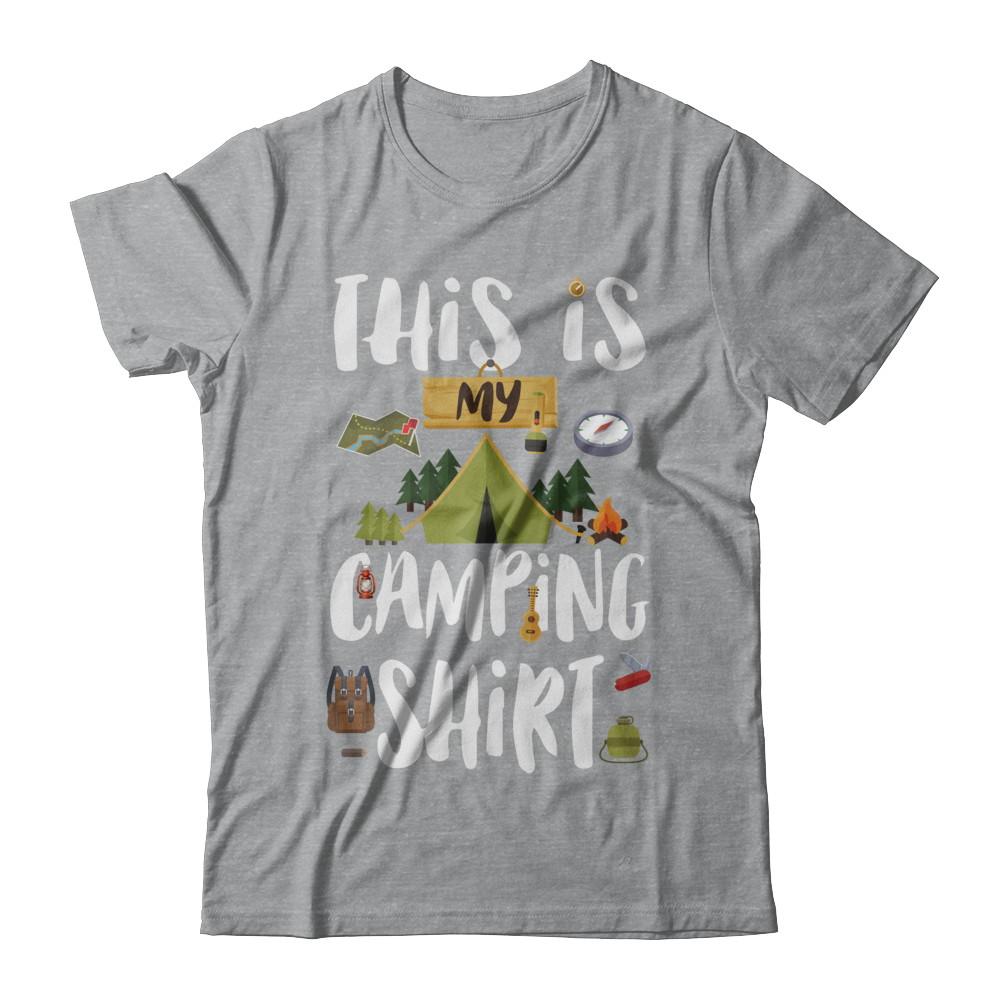 Funny This Is My Camping-T-Shirt & Hoodie-Classic T-Shirt-Sport Grey