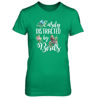Easily Distracted By Birds-T-Shirt & Tank Top-Women's T-Shirt-Irish Green