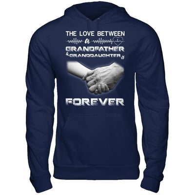The Love Between A Grandfather And Granddaughter Is Forever-T-Shirt & Hoodie-Pullover Hoodie-Navy