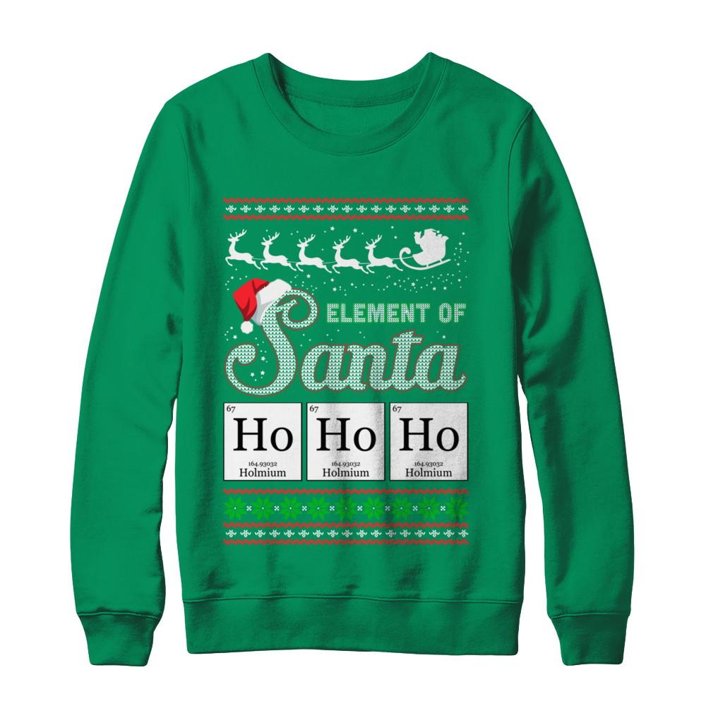 Hohoho Element Of Santa Chemistry Christmas