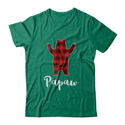 Red PaPaw Bear Buffalo Plaid Family Christmas Pajamas-T-Shirt & Sweatshirt-Classic T-Shirt-Kelly Green