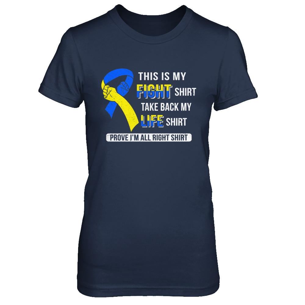 This Is My Fight Down Syndrome Awareness-T-Shirt & Hoodie-Women's T-Shirt-Navy