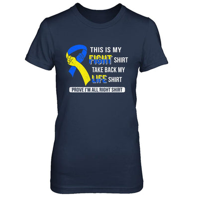 This Is My Fight Down Syndrome Awareness-T-Shirt & Hoodie-Women's T-Shirt-Navy