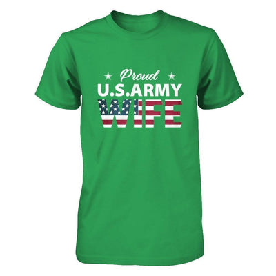 Proud Us Army Wife-T-Shirt & Hoodie-Premium T-Shirt-Kelly Green