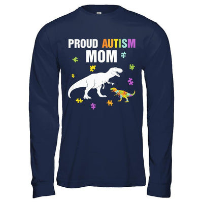 Proud Autism Mom T-Rex Dinosaur Autism Awareness-T-Shirt & Hoodie-