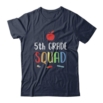 5th Grade Squad Back To School Teacher Fifth Grade-T-Shirt & Hoodie-Classic T-Shirt-Navy