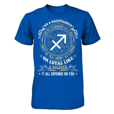 As A Sagittarius I Can Be Stubborn As A Mule-T-Shirt & Hoodie-Premium T-Shirt-Royal