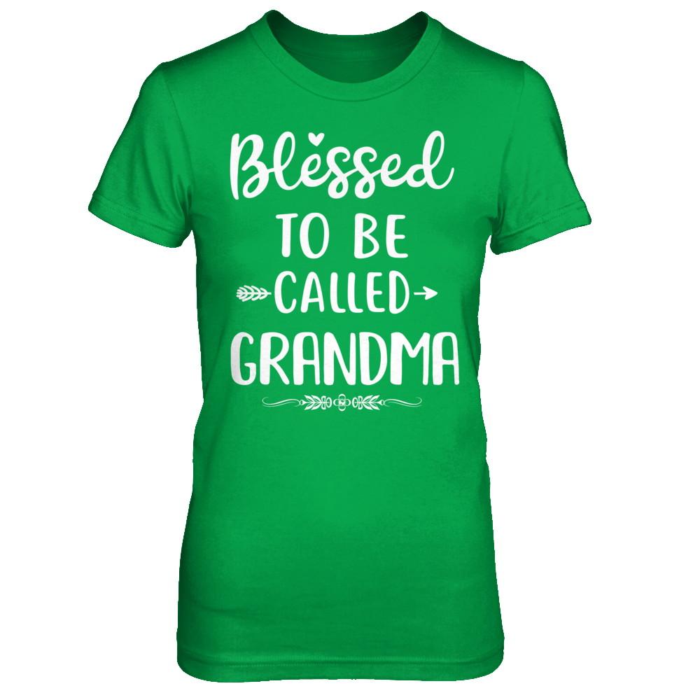 Funny Grandma Blessed To Be Called Grandma-T-Shirt & Hoodie-Women's T-Shirt-Irish Green