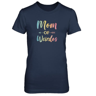 Mom Of Weirdos Gift Mothers Day Proud Moms Weird Kids-T-Shirt & Tank Top-Women's T-Shirt-Navy