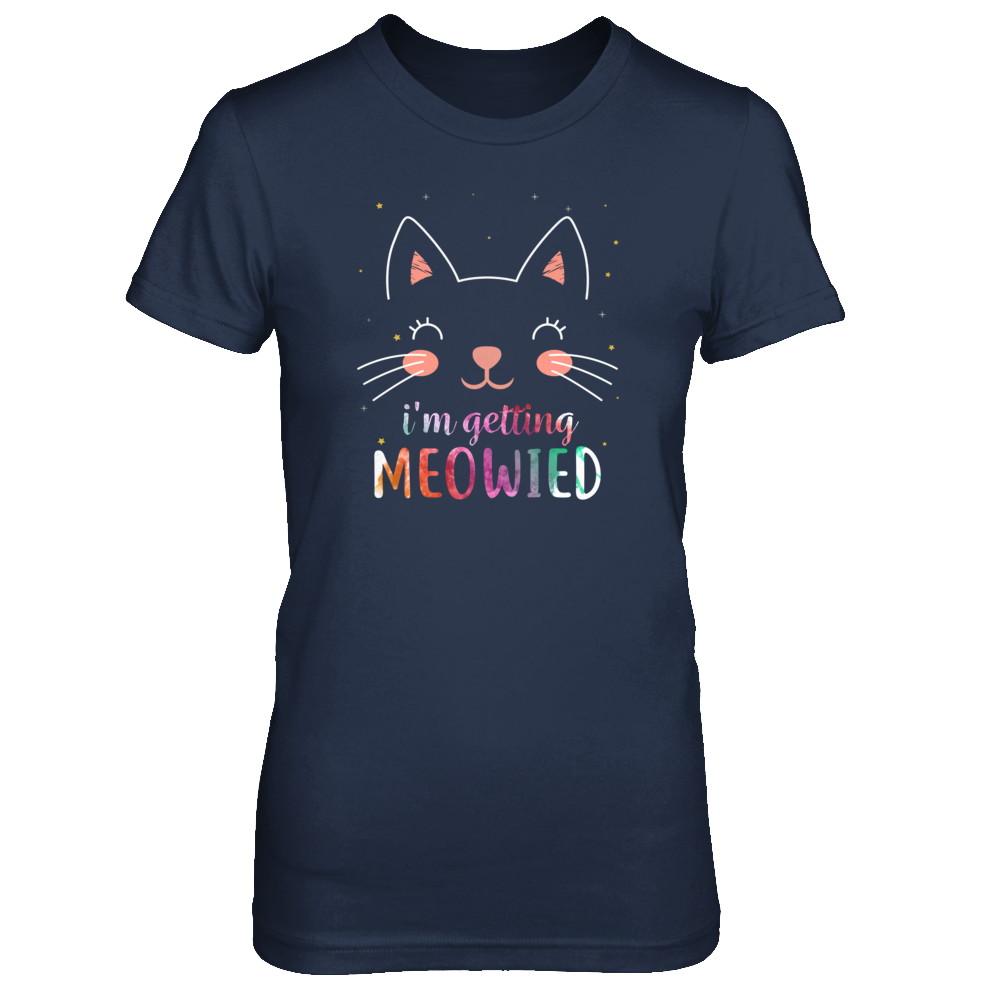 I'm Getting Meowied Cat-T-Shirt & Tank Top-Women's T-Shirt-Navy