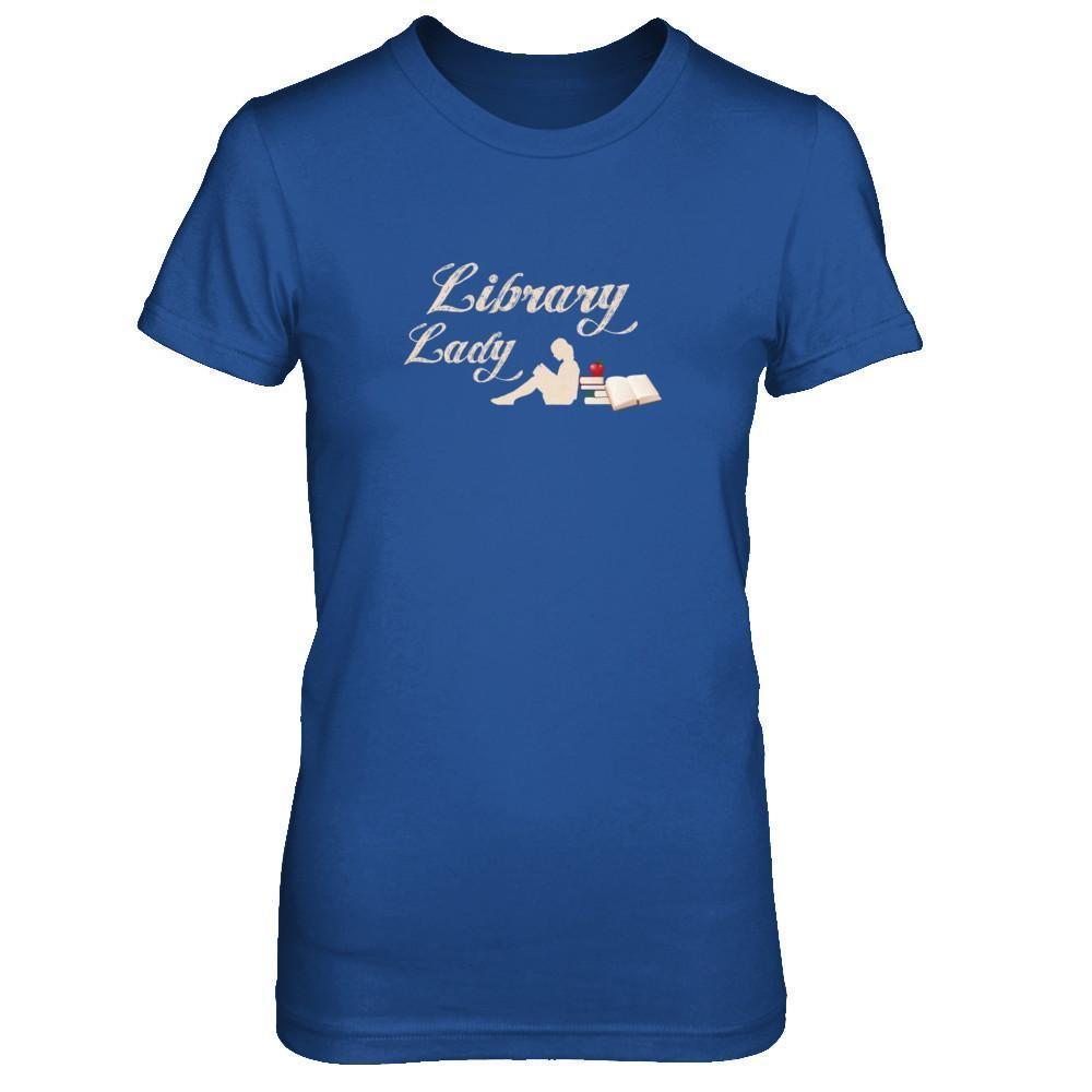 Library Lady Read Book Lover-T-Shirt & Tank Top-Women's T-Shirt-Royal