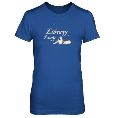 Library Lady Read Book Lover-T-Shirt & Tank Top-Women's T-Shirt-Royal