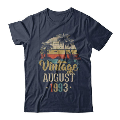 Retro Classic Vintage August 1993 28th Birthday Gift-T-Shirt & Hoodie-Classic T-Shirt-Navy