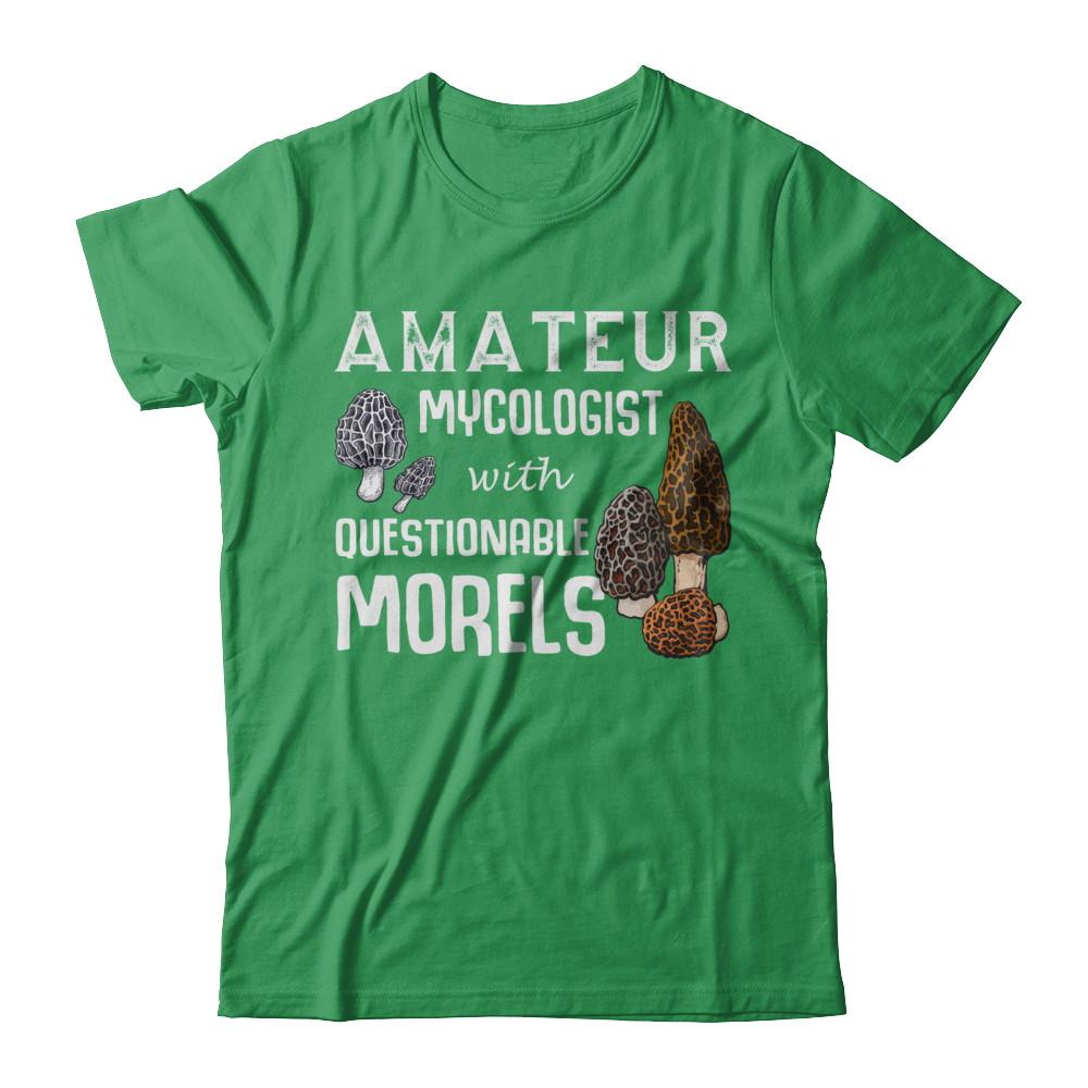 Amateur Mycologist With Questionable Morels-T-Shirt & Hoodie-Premium T-Shirt-Kelly Green