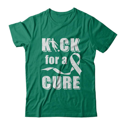 Kick For A Cure Soccer Clear Lung Cancer Awareness-T-Shirt & Hoodie-Classic T-Shirt-Kelly Green