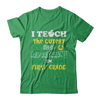 First Grade Leprechaun St Patricks Day Teacher-T-Shirt & Hoodie-Premium T-Shirt-Kelly Green