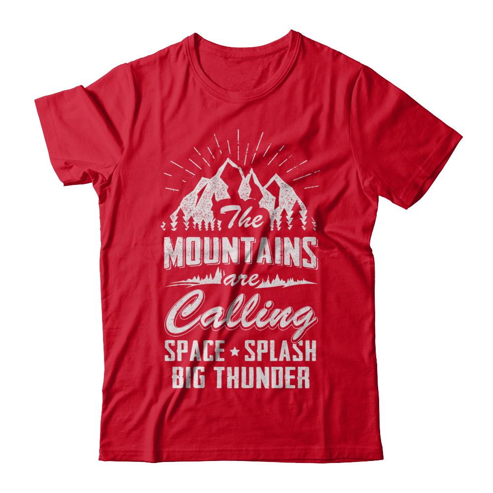 The Mountains Are Calling Space Splash Big Thunder-T-Shirt & Hoodie-Premium T-Shirt-Red