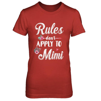 Grandmother Rules Don't Apply To Mimi-T-Shirt & Hoodie-Women's T-Shirt-Red
