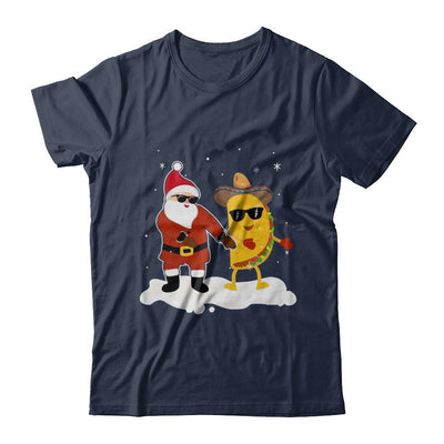 Flossing Santa Claus Taco Christmas Pajamas Gifts-T-Shirt & Sweatshirt-Classic T-Shirt-Navy