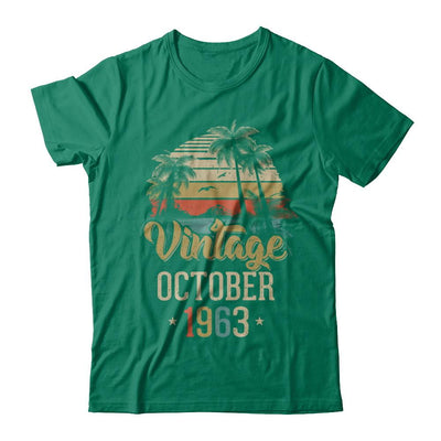 Retro Classic Vintage October 1963 58th Birthday Gift-T-Shirt & Hoodie-Classic T-Shirt-Kelly Green