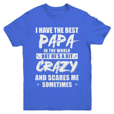 I Have The Best Papa In The World Kids Youth-Youth Shirt-