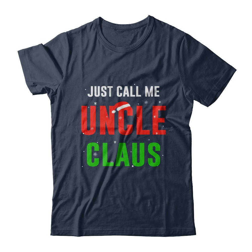 Santa Uncle Claus Matching Family Christmas Pajamas-T-Shirt & Sweatshirt-Classic T-Shirt-Navy