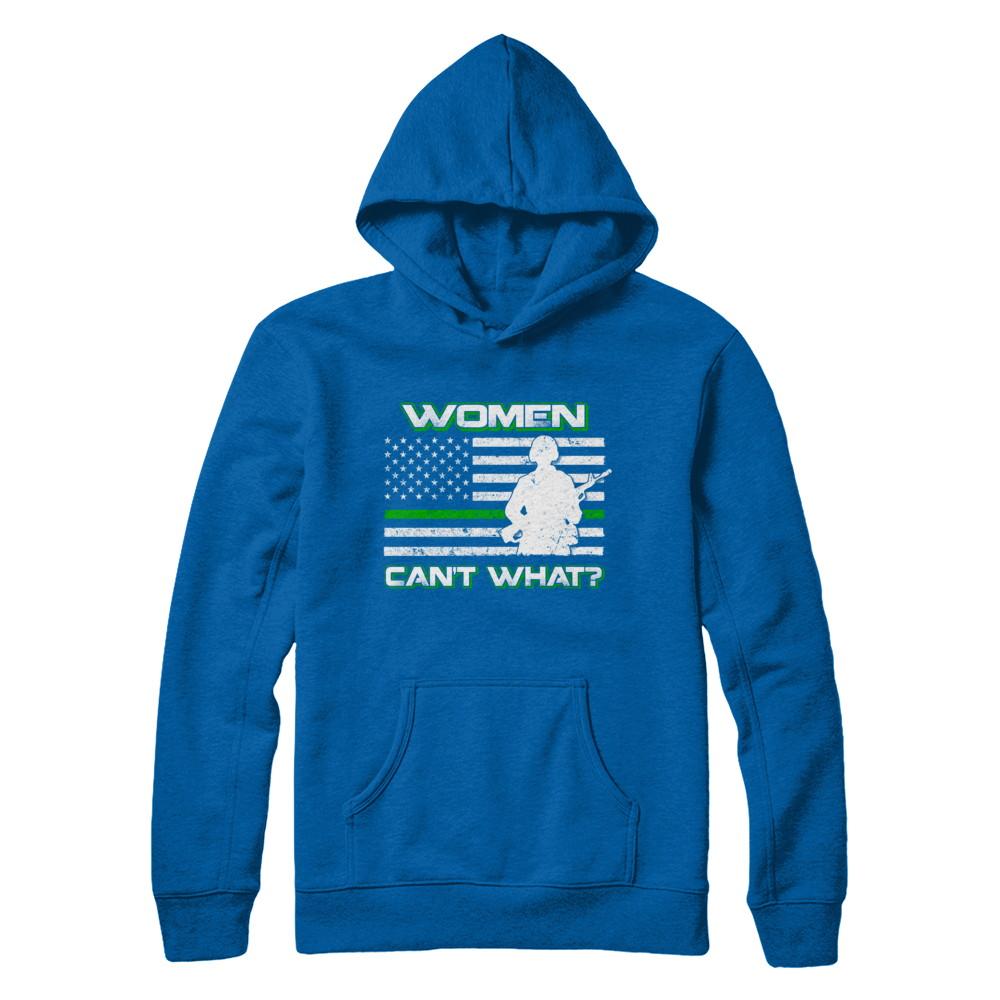 Women Can't What Soldier Warrior-T-Shirt & Hoodie-Pullover Hoodie-Royal