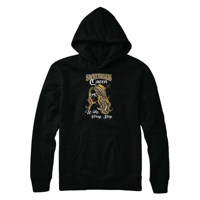 Sagittarius Queen Wake Pray Slay November December Girl Birthday Gift-T-Shirt & Tank Top-Pullover Hoodie-Black
