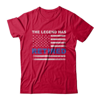 The Legend Has Retired Police Officer Retirement Gift-T-Shirt & Hoodie-Classic T-Shirt-Red