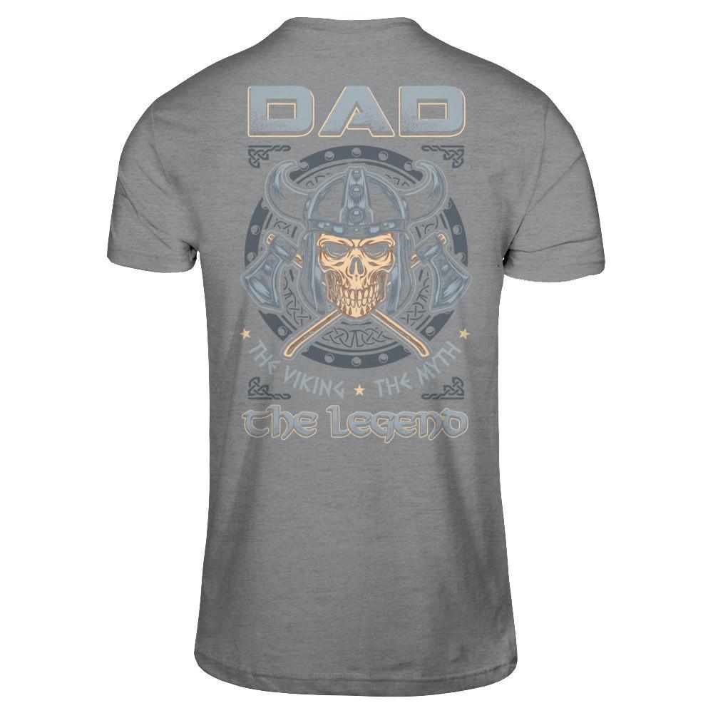 Dad The Viking The Myth The Legend-T-Shirt & Hoodie-Classic T-Shirt-Sport Grey