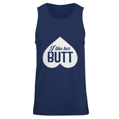 I Like Her Butt Couple-T-Shirt & Hoodie-Unisex Tank-Navy