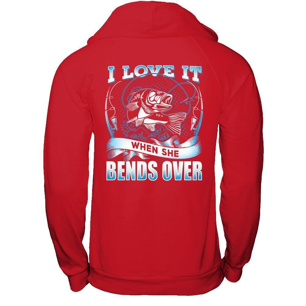 I Love It When She Bends-T-Shirt & Hoodie-Pullover Hoodie-Red