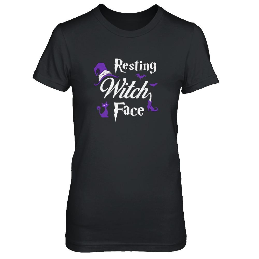 Halloween Resting Witch Face Witches-T-Shirt & Tank Top-Women's T-Shirt-Black