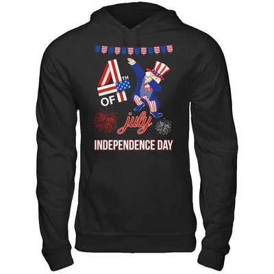 Funny Dabbing Uncle Independence Day 4Th Of July-T-Shirt & Hoodie-Pullover Hoodie-Black